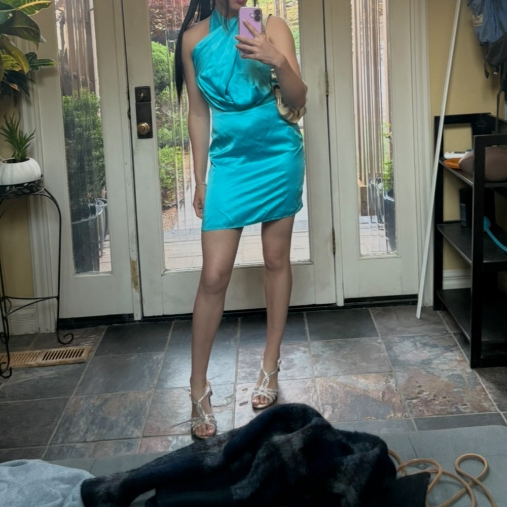 Amanda Uprichard silk Halter Dress